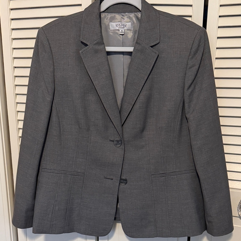 Kasper Women's Charcoal Suit Jacket